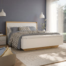 Bravente Bed Frame with Lift-Up Base and White LED Lighting (BVEL1166B)