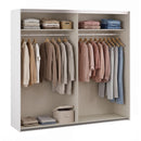 Bravente 221cm Two-Door Wardrobe (BVES92511)
