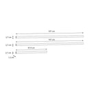 Sophistispace Set of Three LED Illuminated Wardrobe Rails (SSQC606STB)