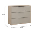 Caldicot 100cm Three-Drawer Chest (CMLK211)