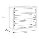 Caldicot 100cm Three-Drawer Chest (CMLK211)