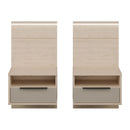 Caldicot Pair of Bedside Cabinets with LED Lighting (CMLK213B)