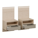Caldicot Pair of Bedside Cabinets with LED Lighting (CMLK213B)