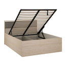 Caldicot 140cm Lift-Up Storage Bed with LED Lighting (CMLL3141B)
