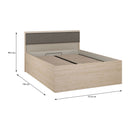 Caldicot 140cm Lift-Up Storage Bed with LED Lighting (CMLL3141B)