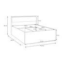 Caldicot 140cm Lift-Up Storage Bed with LED Lighting (CMLL3141B)
