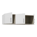 Econobox 2 White Three-Door Wardrobe Top Unit (ECBN031)
