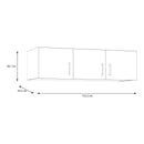 Econobox 2 White Three-Door Wardrobe Top Unit (ECBN031)