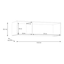 Econobox 2 White Three-Door Wardrobe Top Unit (ECBN031)