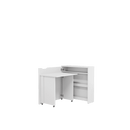 Work Concept Slim Convertible Hidden Desk 90cm [White] - Interior Layout