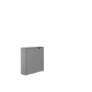 Work Concept Slim Convertible Hidden Desk 90cm [Grey] - White Background