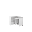 Work Concept Slim Convertible Hidden Desk 90cm [White Gloss] - Interior Layout