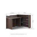 Work Concept Convertible Hidden Desk With Storage