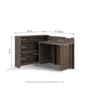 Work Concept Convertible Hidden Desk With Storage