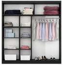 Dakota Mirrored Sliding Door Wardrobe 203cm (DAKOTA-203)