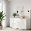 Duraoak 157cm Sideboard with Three Drawers and LED Lighting (DUKK222RB)