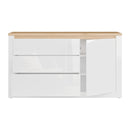 Duraoak 157cm Sideboard with Three Drawers and LED Lighting (DUKK222RB)