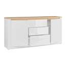 Duraoak 182cm Two-Door Sideboard with LED Lighting (DUKK232B)