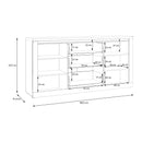 Duraoak 182cm Two-Door Sideboard with LED Lighting (DUKK232B)
