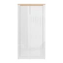Duraoak 97cm Two-Door Wardrobe with Drawer and LED Lighting (DUKS822LB)