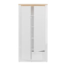 Duraoak 97cm Two-Door Wardrobe with Drawer and LED Lighting (DUKS822LB)