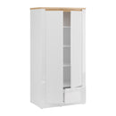 Duraoak 97cm Two-Door Wardrobe with Drawer and LED Lighting (DUKS822LB)