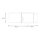 Econobox 2 White Corner Wardrobe Top Unit (ECBN011R)
