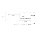 Econobox 2 White Corner Wardrobe Top Unit (ECBN011R)