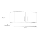 Econobox 2 White Two-Door Wardrobe Top Unit (ECBN021)