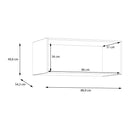Econobox 2 White Two-Door Wardrobe Top Unit (ECBN021)