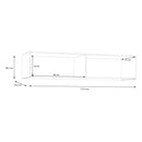 Econobox 2 White Four-Door Wardrobe Top Unit (ECBN041)