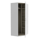 Econobox 2 White Corner Wardrobe (ECBS911)