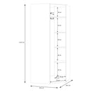 Econobox 2 White Corner Wardrobe (ECBS911)