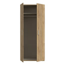 Econobox 2 89cm Two-Door Wardrobe in White (ECBS921)