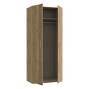 Econobox 2 89cm Two-Door Wardrobe in White (ECBS921)