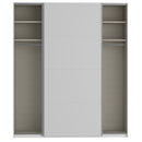 Fittio 201cm Two-Door Sliding Wardrobe in White (FTIS32461)