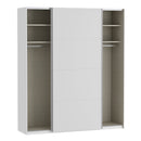 Fittio 201cm Two-Door Sliding Wardrobe in White (FTIS32461)