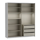 Fittio 201cm Two-Door Sliding Wardrobe in White (FTIS32461)
