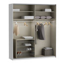 Fittio 201cm Two-Door Sliding Wardrobe in White (FTIS32461)