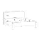 Attalyar 160x200cm Bed with Slatted Base (ATTL1162)
