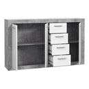 Baccio 153cm 3 Door 4 Drawer Sideboard (BCCK241)