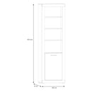 Baccio 59cm Bookcase with Cupboard (BCCR711)