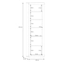 Baccio 59cm Bookcase with Cupboard (BCCR711)