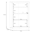 Baccio 93cm 4 Door Storage Cabinet (BCCS321)