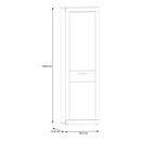 Baccio 59cm Single Door Hallway Wardrobe (BCCS811)