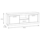 Baccio 148cm 2 Door TV Unit with Drawer (BCCT134)
