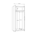 Cadix 101 cm two-door wardrobe