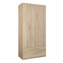 Cadix 101 cm two-door wardrobe with drawers