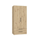 Cadix 101 cm two-door wardrobe with drawers