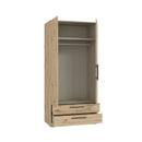 Cadix 101 cm two-door wardrobe with drawers